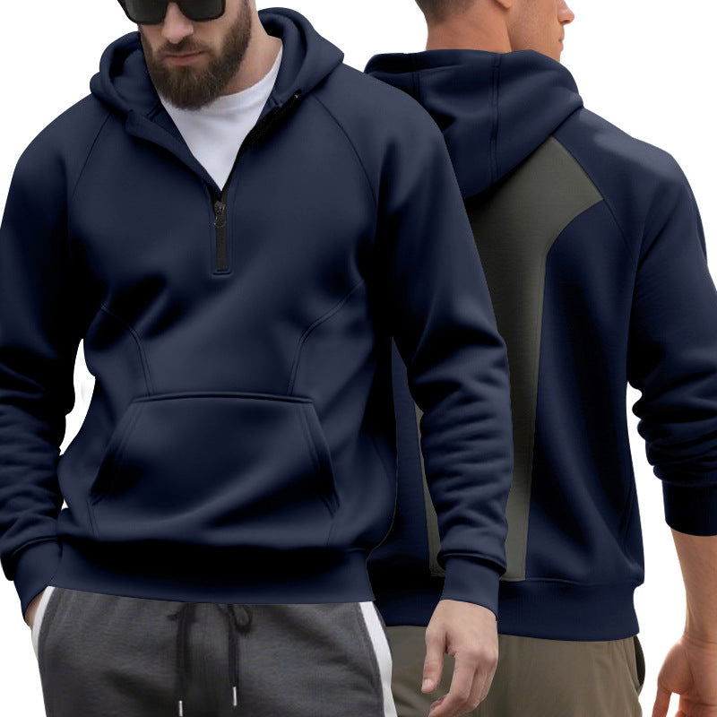Herren Kapuzensweater mit Reißverschluss und praktischer Kängurutasche EB