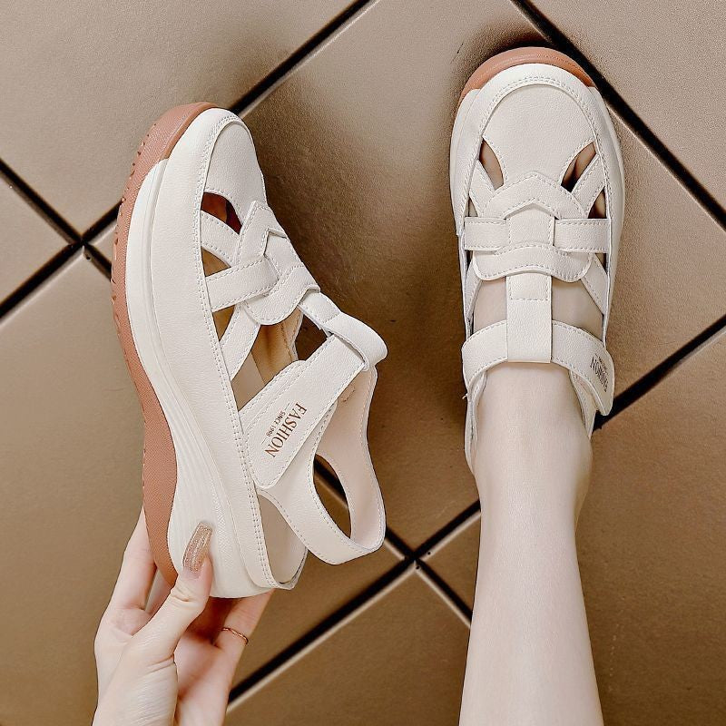 Damen Komfortable Sandalen mit verstellbarem Riemendesign und ergonomischer Sohle EB