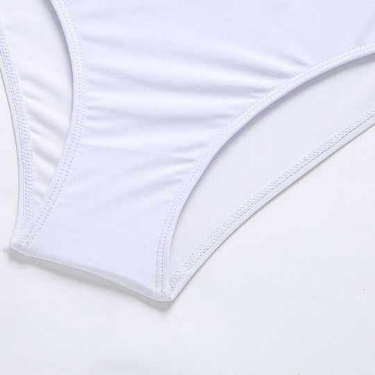 Damen Sportlicher Crop-Top mit langem Arm und eleganten Print EB
