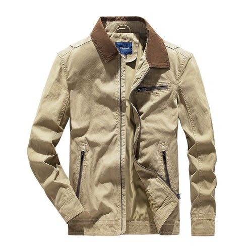 Herren modische Übergangsjacke mit auffälligem Kragen EB