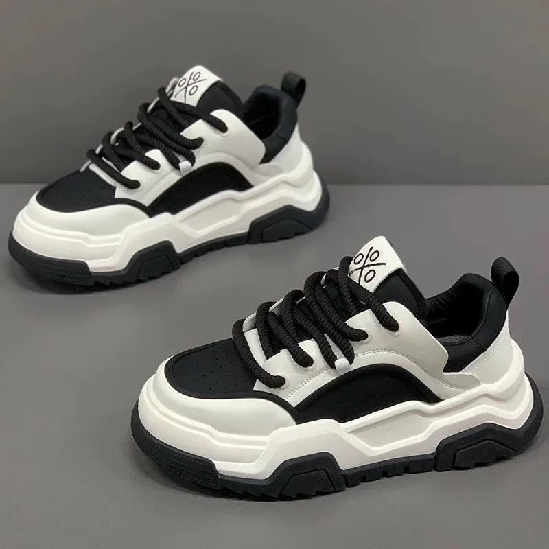 Damen Sportliche Chunky Sneakers mit ausgeprägtem Profil und atmungsaktiver Obermaterialstruktur EB