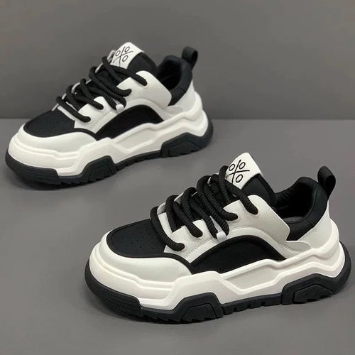 Damen Sportliche Chunky Sneakers mit ausgeprägtem Profil und atmungsaktiver Obermaterialstruktur EB