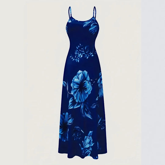 Damen Maxikleid mit elegantem floralem Druck und modischem Schnitt EB