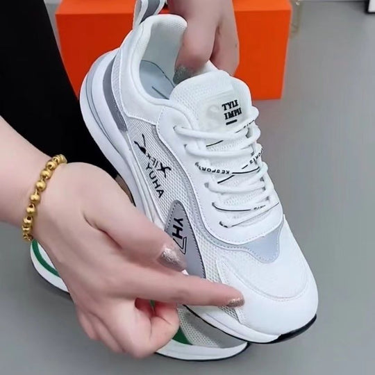 Damen modische und atmungsaktive Sneakers mit flexiblem Obermaterial EB