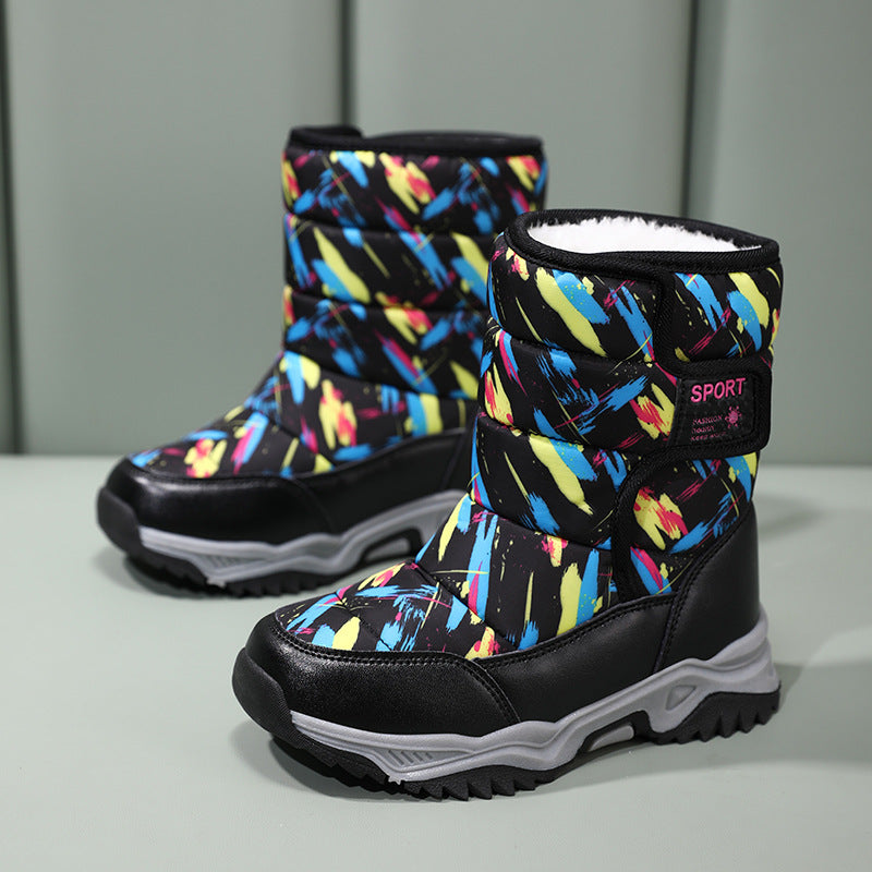 Damen isolierte Winterstiefel mit rutschfester Profilsohle und atmungsaktivem Innenfutter EB