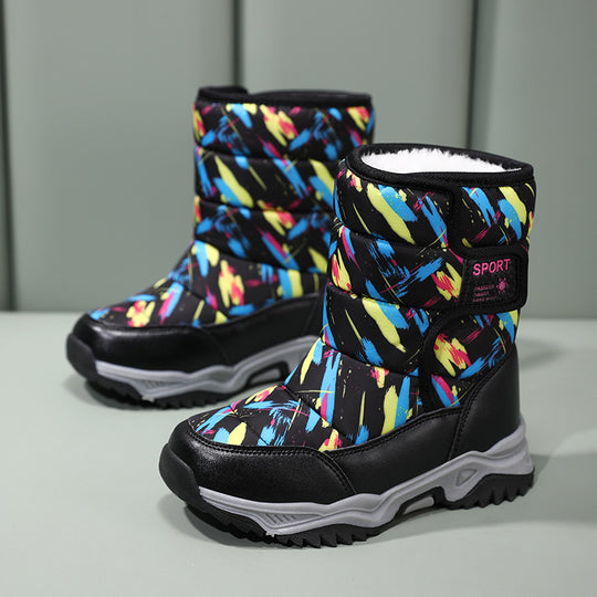 Damen isolierte Winterstiefel mit rutschfester Profilsohle und atmungsaktivem Innenfutter EB