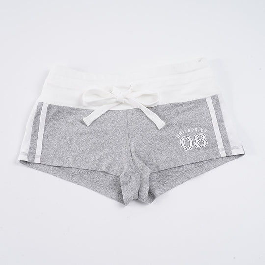 Damen Freizeitshorts mit elastischem Bund und dekorativem Bindegürtel EB
