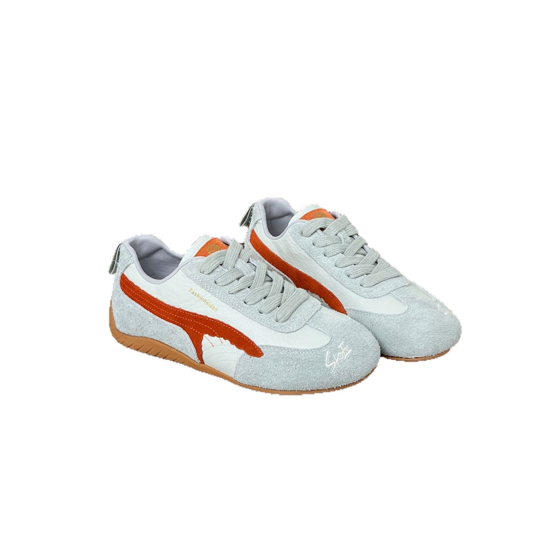 Damen Modische Sneakers mit elegantem Obermaterial und rutschfester Sohle EB