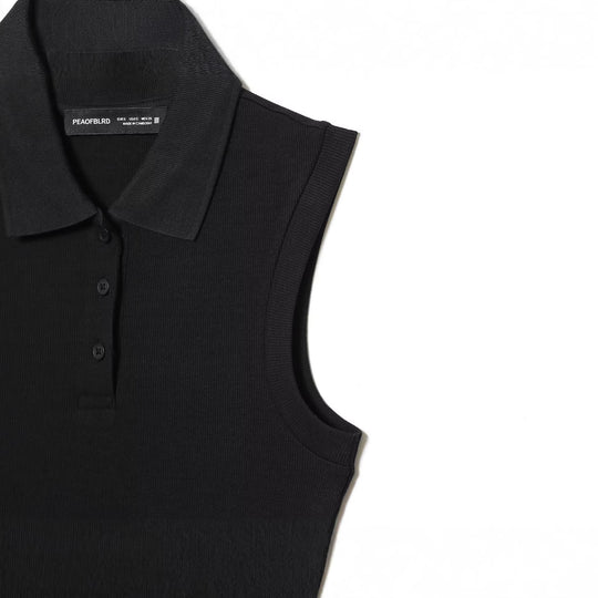 Damen Polo-Kleid mit schwingendem Rock und klassischem Kragen EB