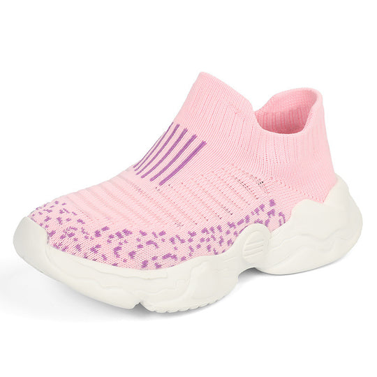 Damen nan atmungsaktiver Strick-Sneaker mit sockenähnlichem Schaft und dämpfender Plateau-Sohle EB