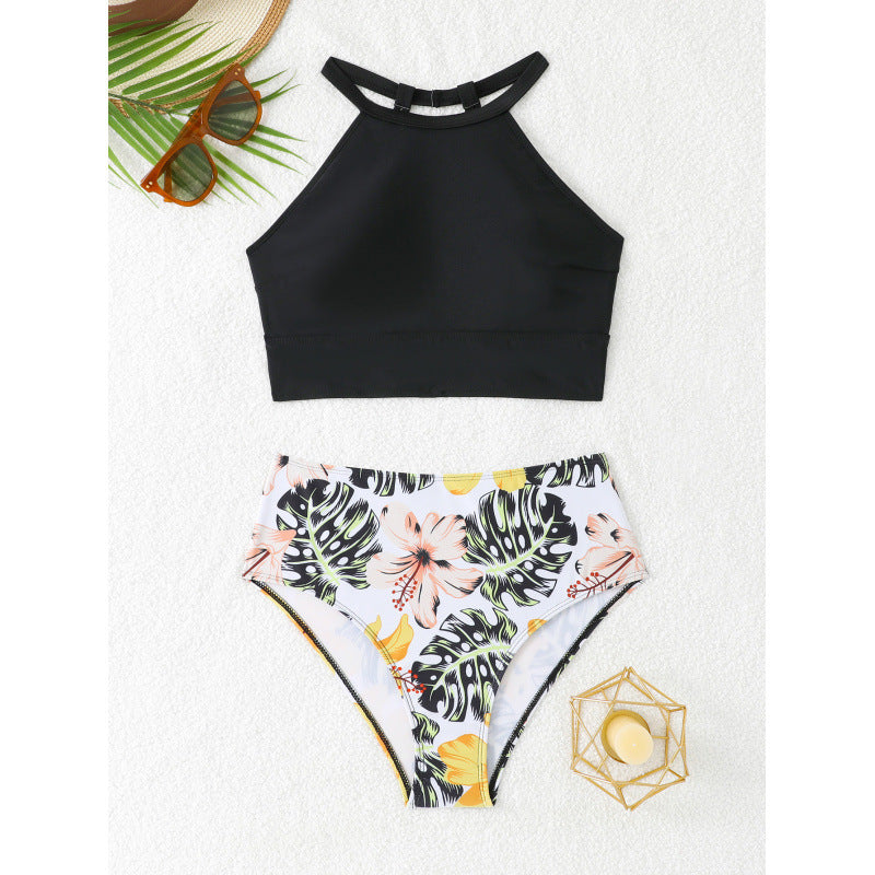 Damen Sportliches High-Waist Bikini-Set EB