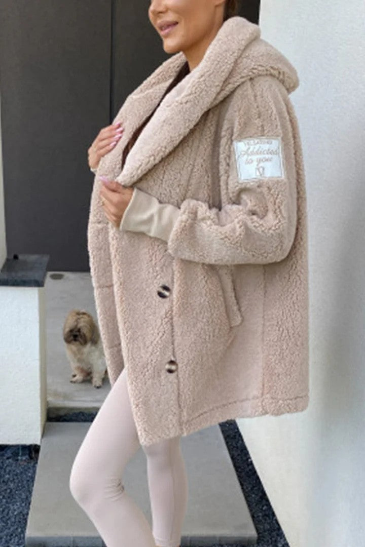 Damen Oversized Teddyjacke EB