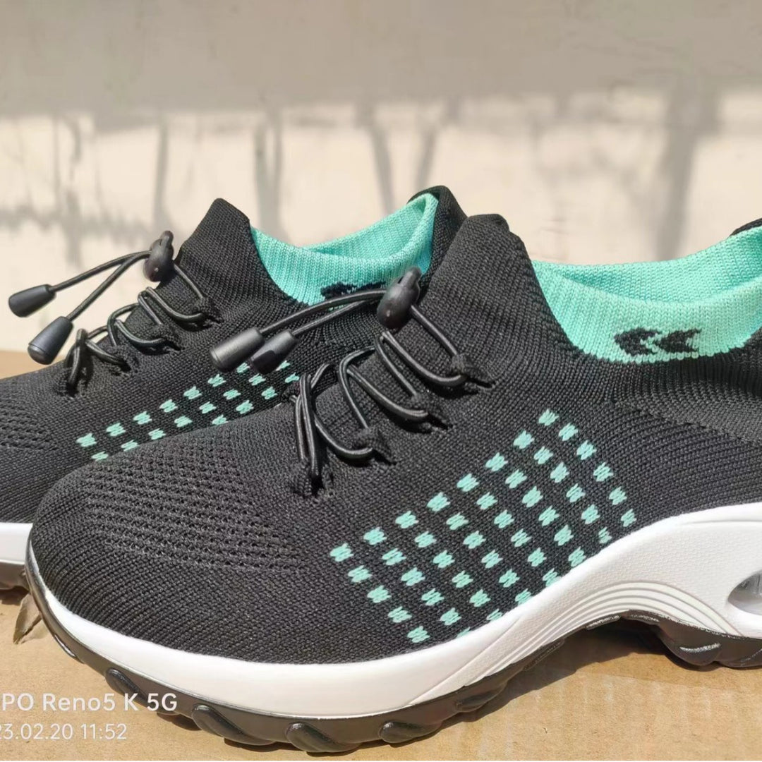 Damen Sportliche Sneakers mit atmungsaktivem High-Top Design und dämpfender Sohle EB