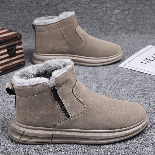 Damen Modische Winterboots mit isolierendem Innenfutter und leichtem Reißverschluss EB