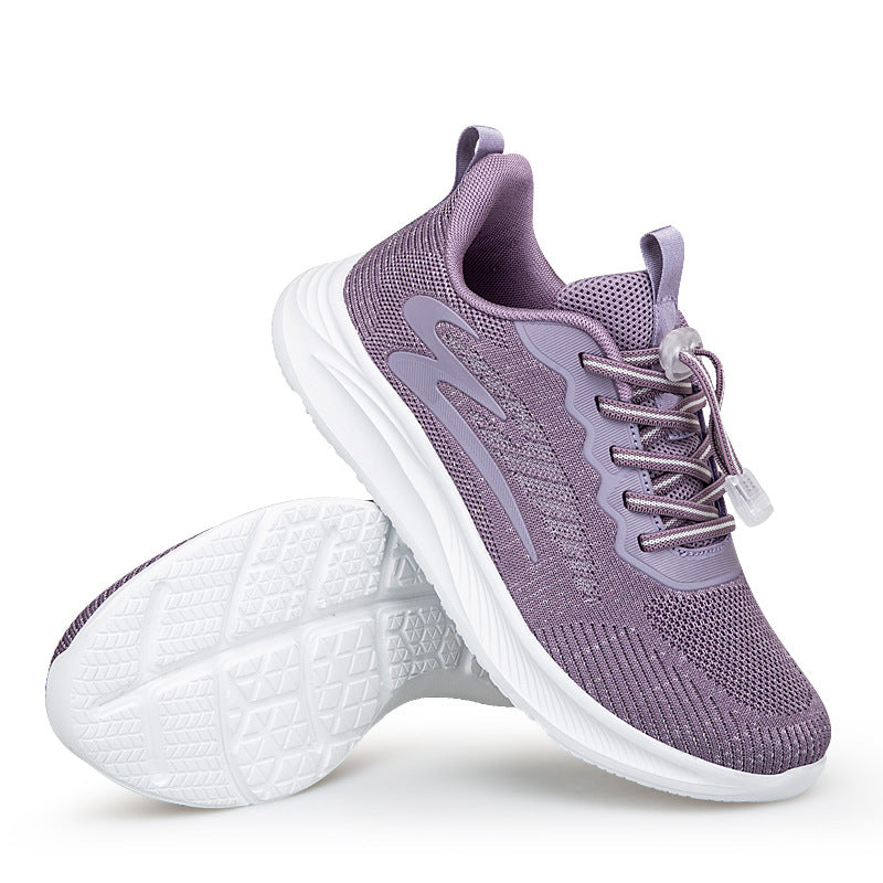 Damen Sportliche Lauf-Sneaker mit elastischem Schnellschnürsystem EB