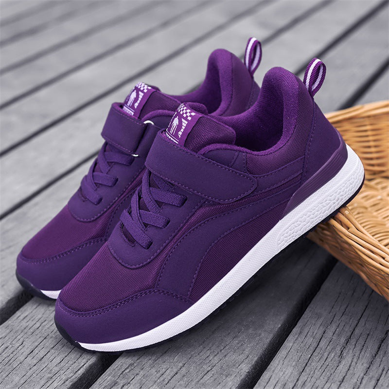 Damen Sportliche Sneakers mit praktischem Klettverschluss und gepolstertem Innenfutter EB