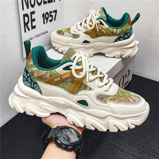Damen Sportliche Chunky Sneakers mit atmungsaktiver Obermaterialkombination EB