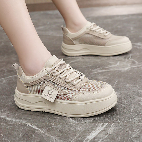 Damen sportliche Sneakers mit atmungsaktivem Mesh und dämpfendem Sohlenprofil EB