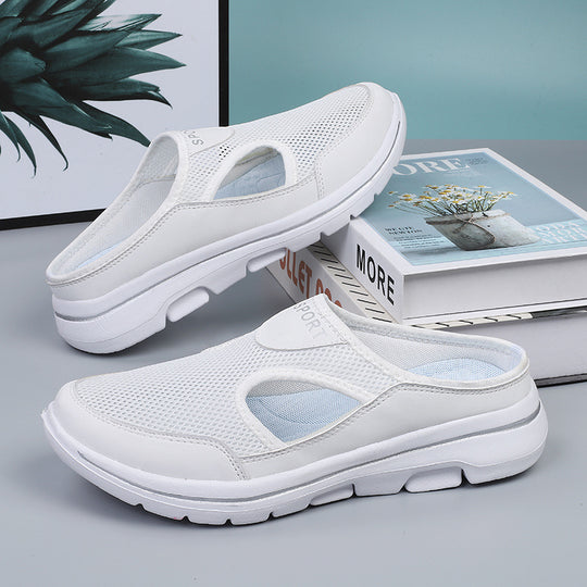 Damen nan atmungsaktive Netzgewebe-Slipper mit ergonomischem Komfortfußbett EB