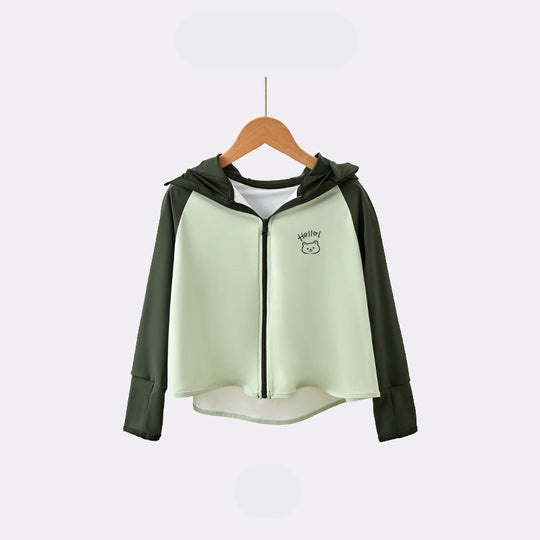 Kinder UV-Schutzjacke mit Kapuze und atmungsaktiven Eigenschaften EB
