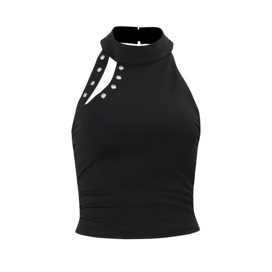 Damen Sportliches Haltertop mit modischen Details EB