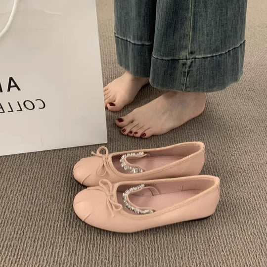 Damen Ballerinas mit elegantem Schleifenakzent und hochwertigem Innenfutter EB
