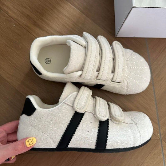 Damen Sneakers mit praktischem Klettverschluss und weichem Wildleder-Obermaterial EB