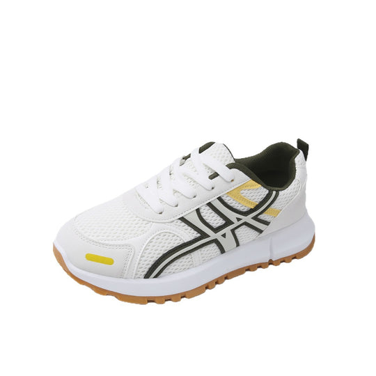 Damen Sportliche Sneakers mit atmungsaktiver Mesh-Oberfläche und rutschfester Laufsohle EB