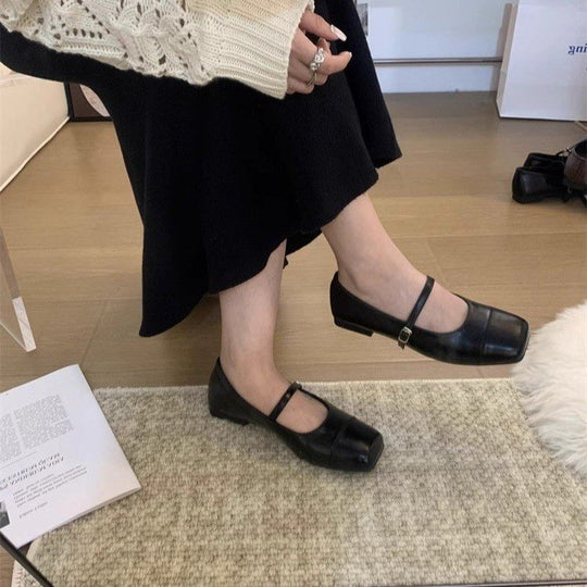 Damen Elegante Pumps mit bequemem Riemchendesign und breiter Sohle EB