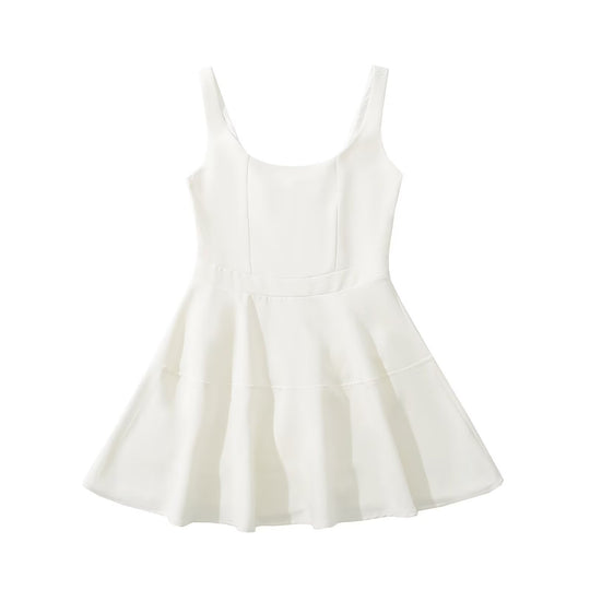 Damen schwingendes Kleid mit elegantem A-Linien-Schnitt EB