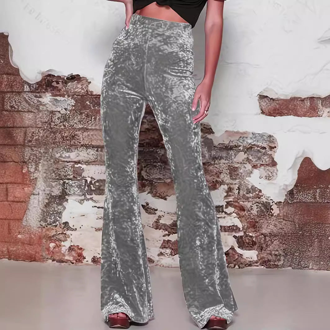 Damen Samtweite Hose EB