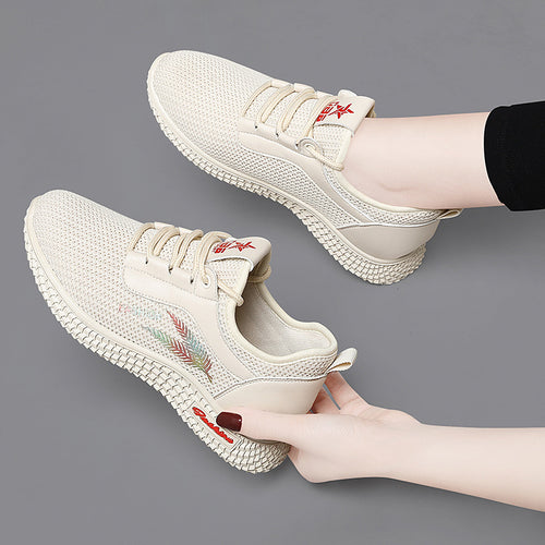 Damen Atmungsaktive und leichte Freizeitsneaker mit rutschfester Sohle EB