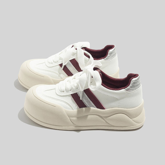 Damen Modische Sneakers mit sportlichem Design und gepolsterter Sohle EB