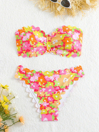 Damen Bikini-Set mit floralem Muster EB