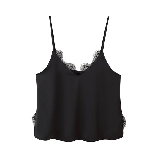 Damen Eleganter Midirock mit zartem Spitzenbesatz EB