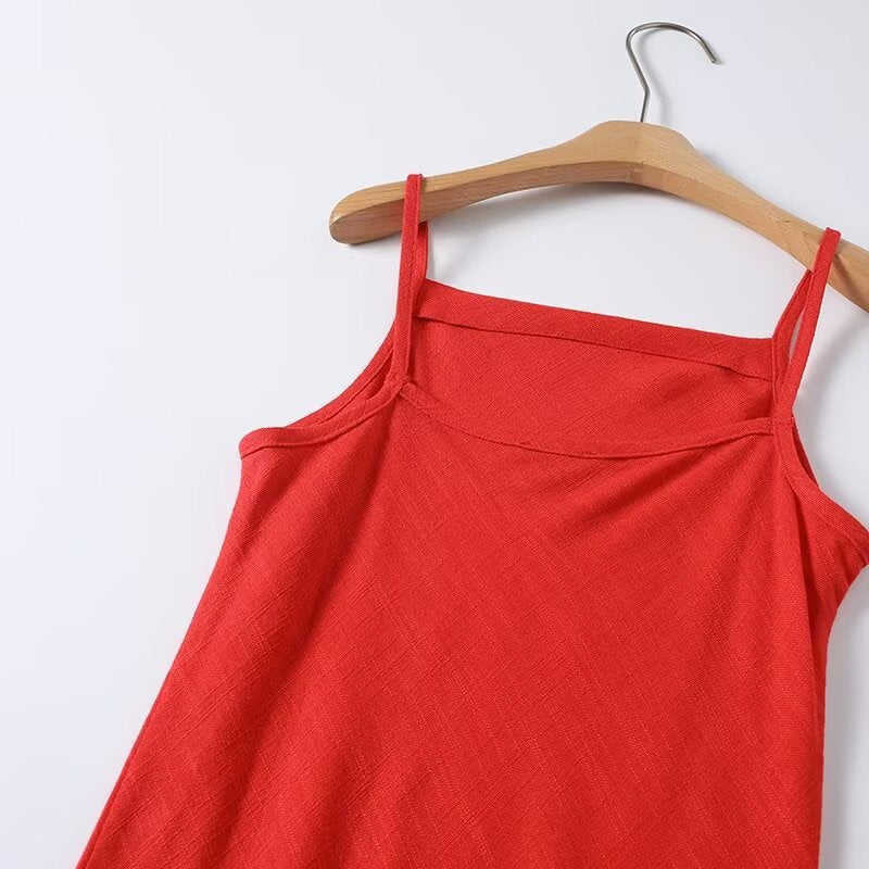 Damen Maxi-Kleid mit verstellbaren Spaghetti-Trägern und schmeichelndem Schnitt EB