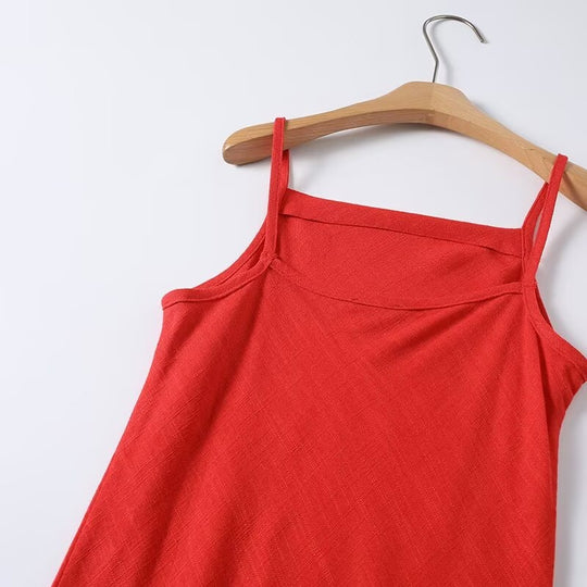 Damen Maxi-Kleid mit verstellbaren Spaghetti-Trägern und schmeichelndem Schnitt EB