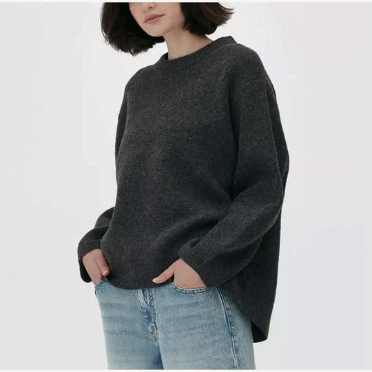 Damen Pullover mit lässigem Schnitt und voluminösen Ärmeln EB