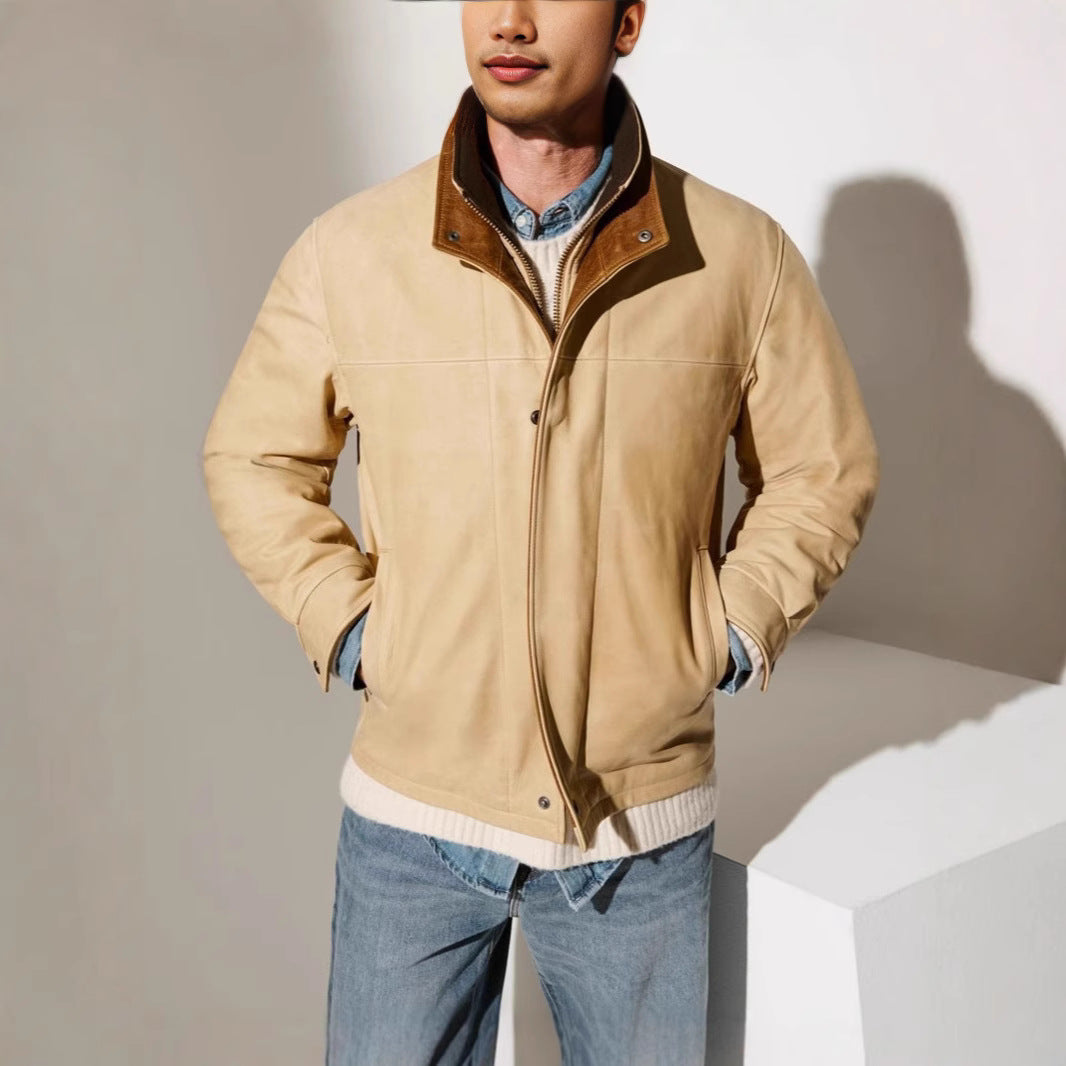 Herren jacke mit zeitlosem Schnitt und praktischem Stehkragen EB