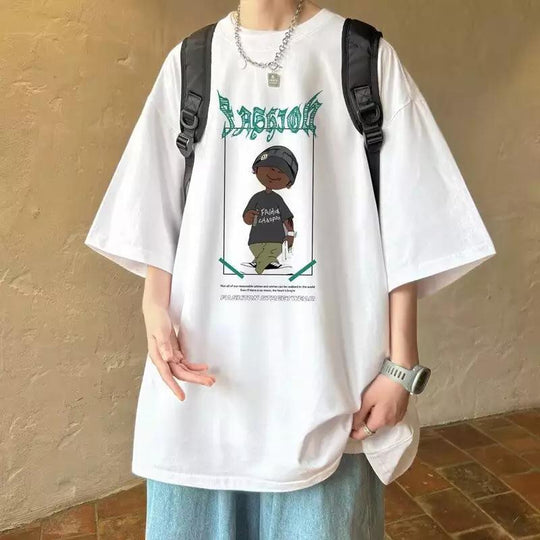 Damen oversized T-Shirt mit grafischem Print und lässigem Schnitt EB