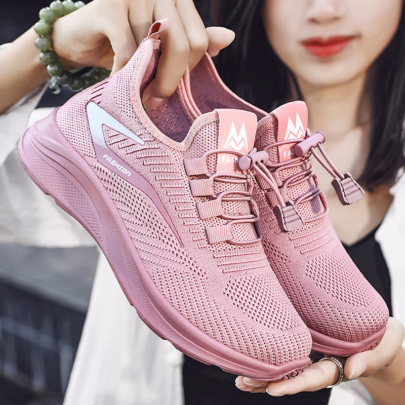 Damen Sportliche Sneaker mit atmungsaktivem Obermaterial und innovativem Schnürsystem EB