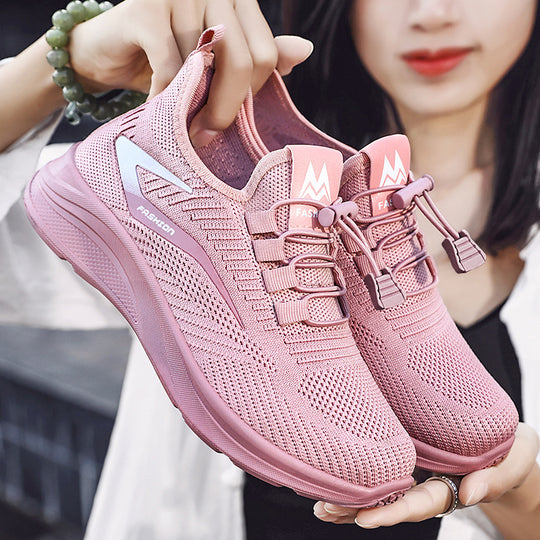 Damen Sportliche Sneaker mit atmungsaktivem Obermaterial und innovativem Schnürsystem EB