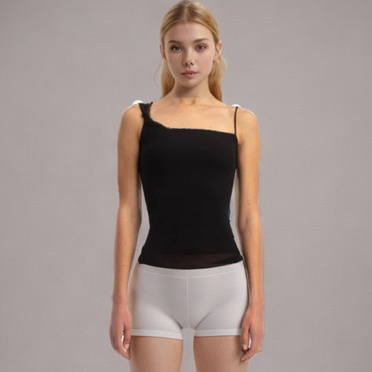 Damen lässiges Trägershirt mit knoten Detail EB