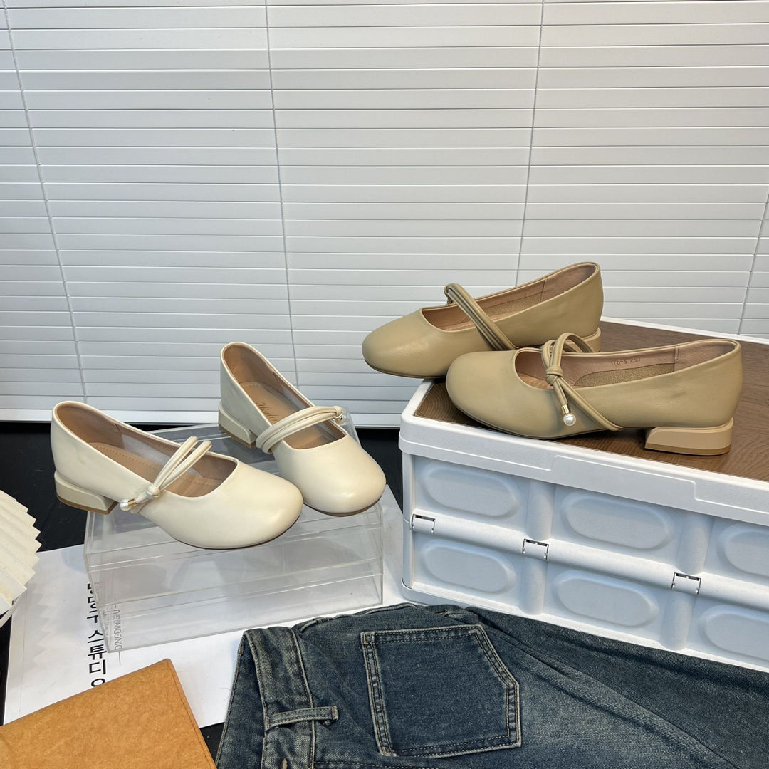 Damen elegante Ballerinas mit stilvollem Riemen und komfortablem Fußbett EB