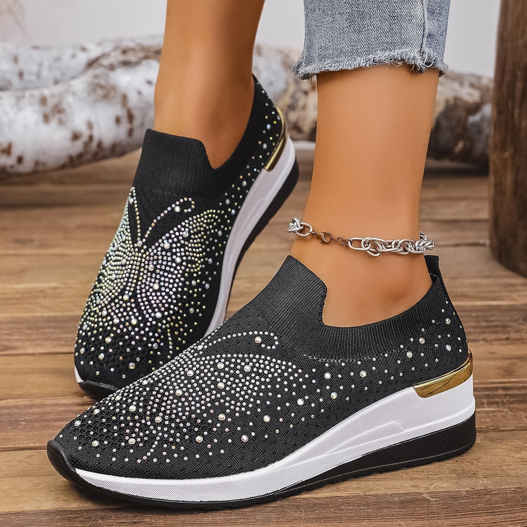 Damen Glitzernde Slip-On Sneaker EB