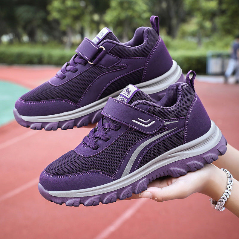 Damen Sportschuhe mit verstellbarem Klettverschluss und atmungsaktiver Oberflächenstruktur EB