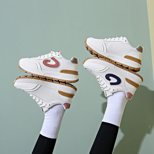 Damen modische Sneakers mit atmungsaktiver Oberfläche und dämpfender Sohle EB
