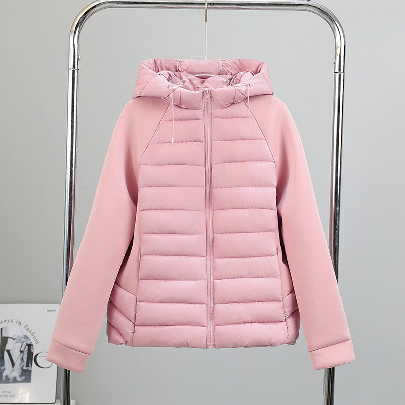 Damen vielseitige Hybridjacke mit Kapuze EB