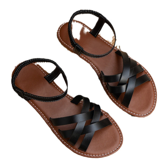 Damen Riemchen-Sandalen mit flexiblem Fußbett und eleganter Ausstattung EB