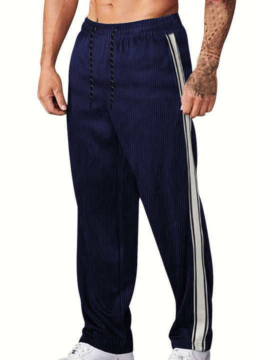 Herren komfortable Freizeithose mit seitlichem Streifen EB